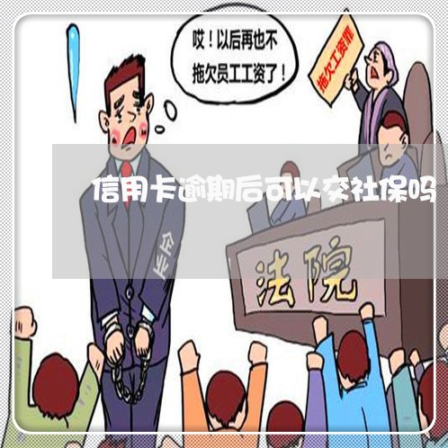 信用卡逾期后可以交社保吗/2023121883937