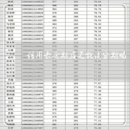 信用卡逾期后还能谈分期吗/2023121864626