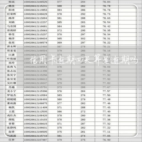 信用卡逾期四天算是逾期吗/2023112495825