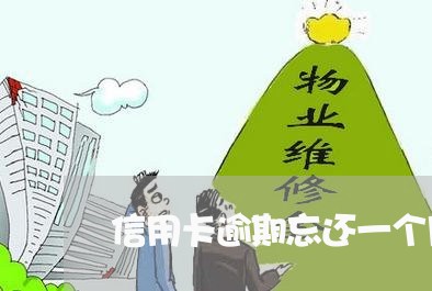 信用卡逾期忘还一个月/2023081326372