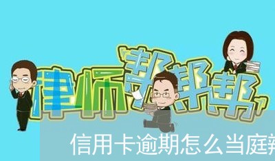 信用卡逾期怎么当庭辩护/2023060310682