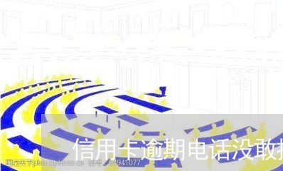 信用卡逾期电话没敢接怎么办/2023050595969