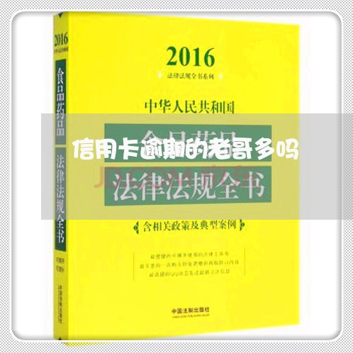 信用卡逾期的老哥多吗/2023100939715