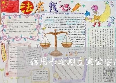 信用卡逾期立案公安局/2023080196948