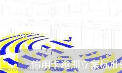 信用卡逾期立案标准是什么/2023121837260