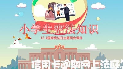 信用卡逾期网上法庭怎么处理/2023091327068