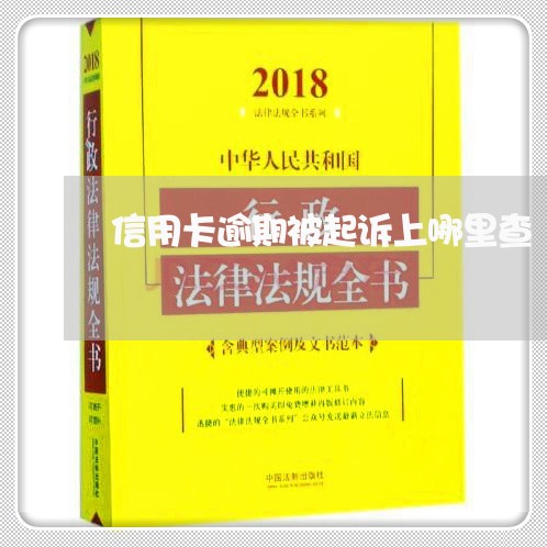 信用卡逾期被起诉上哪里查/2023111727149