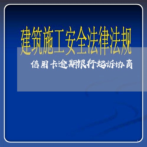 信用卡逾期银行起诉协商/2023111450604