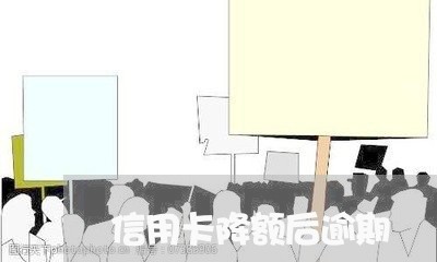 信用卡降额后逾期/2023112761401