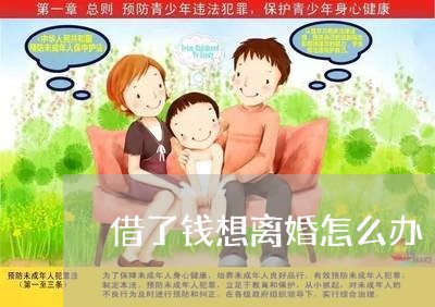 借了钱想离婚怎么办/2023110586147