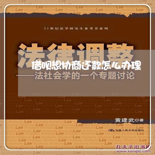 借呗想协商还款怎么办理/2023100694248