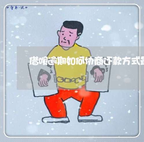 借呗逾期如何协商还款方式最有效/2023100703736