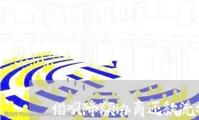 借呗降额协商还款流程/2023092360693