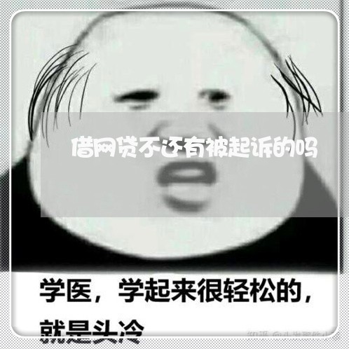 借网贷不还有被起诉的吗/2023111429493