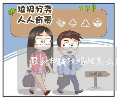 假材料骗取婚姻怎么处理/2023112326149