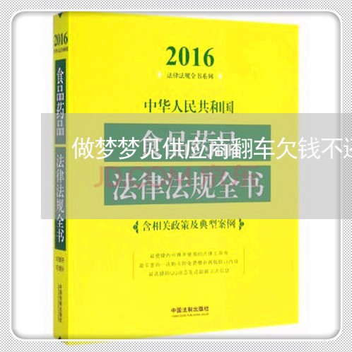 做梦梦见供应商翻车欠钱不还/2023120983715