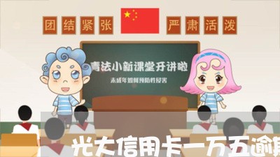 光大信用卡一万五逾期一年/2023052035138