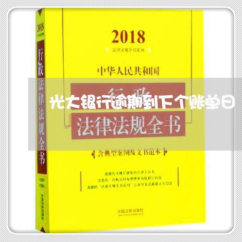 光大银行逾期到下个账单日/2023052799480