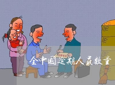 全中国逾期人员数量/2023061026948