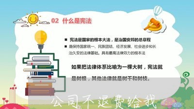 公司不退费给我/2023041938240