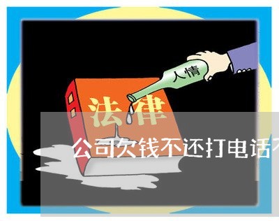 公司欠钱不还打电话不接怎么办/2023121053826