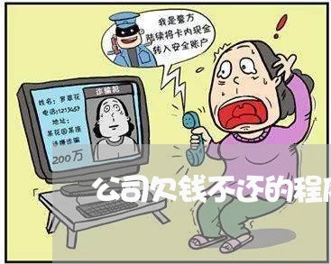 公司欠钱不还的程序和费用/2023112571527