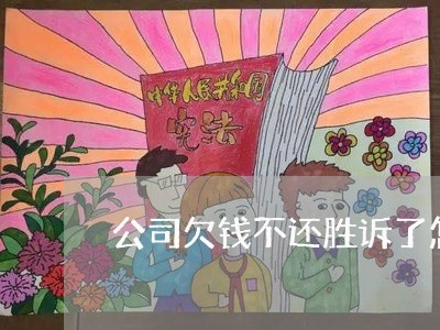 公司欠钱不还胜诉了怎么办/2023092740582