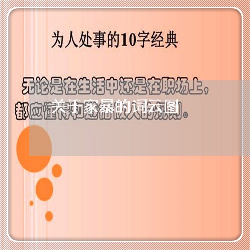 关于家暴的词云图/2023101616026