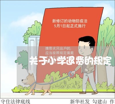 关于小学退费的规定/2023061428270