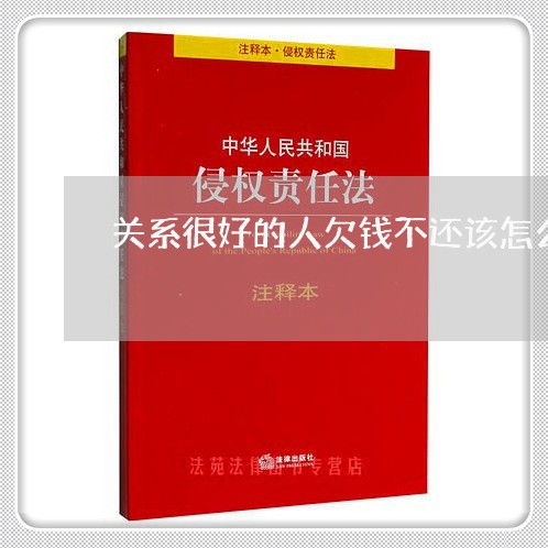 关系很好的人欠钱不还该怎么办/2023110840381