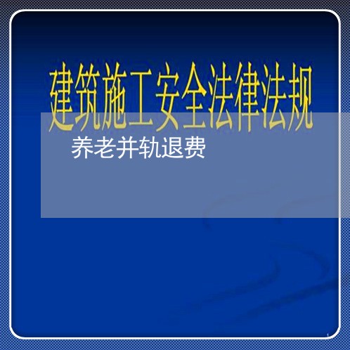 养老并轨退费/2023041697280