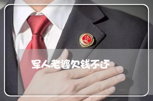 军人老婆欠钱不还/2023111061695