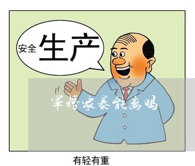 军婚家暴能离吗/2023090863613