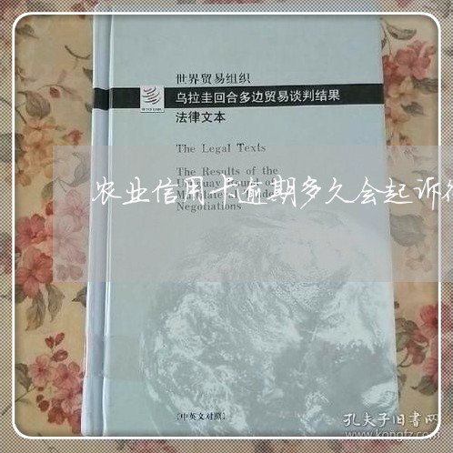 农业信用卡逾期多久会起诉征信/2023072246361