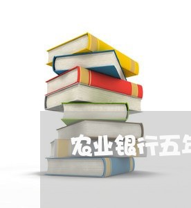 农业银行五年内13次逾期/2023052808573