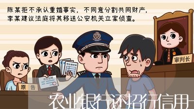 农业银行还招行信用卡/2023090684969