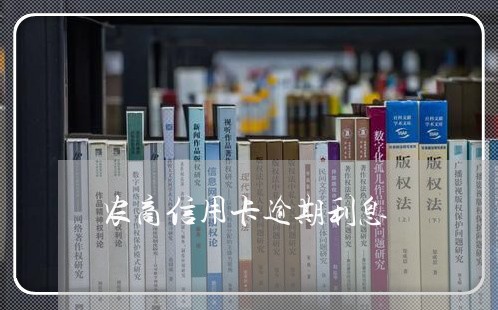 农商信用卡逾期利息/2023112562726