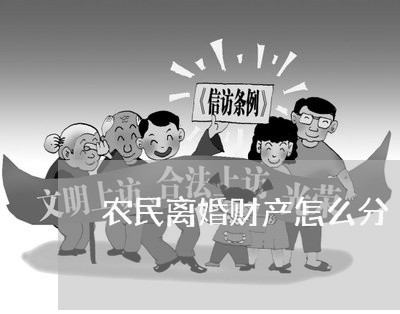 农民离婚财产怎么分/2023110939150