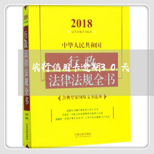 农行信用卡逾期30天/2023112799264