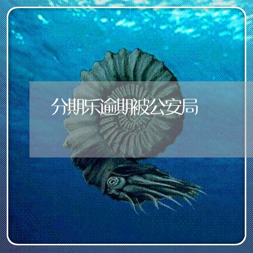 分期乐逾期被公安局/2023073057049