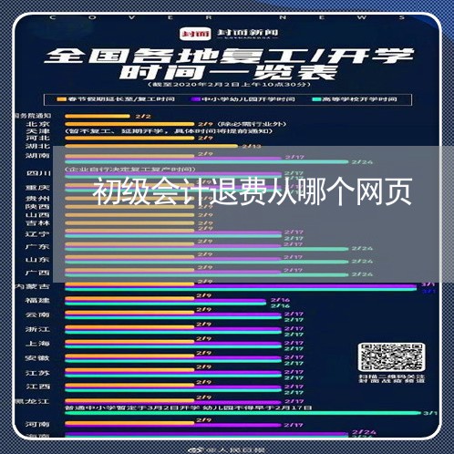 初级会计退费从哪个网页/2023051981714