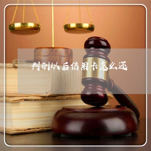 判刑以后信用卡怎么还/2023082740373