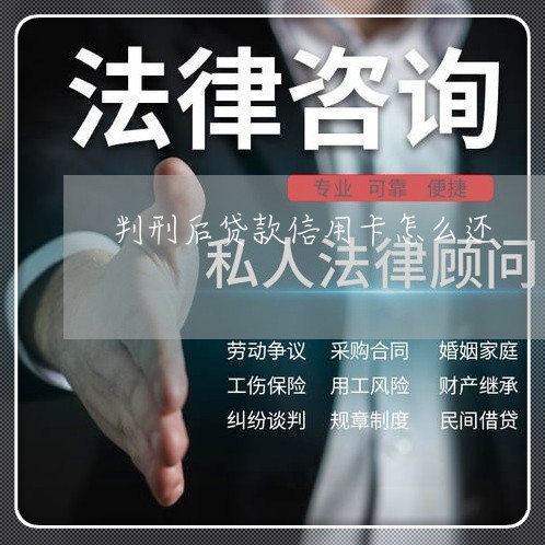 判刑后贷款信用卡怎么还/2023090528592