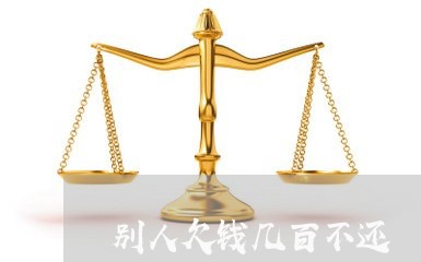 别人欠钱几百不还/2023111452493