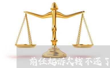 前任起诉欠钱不还了怎么办/2023092773948