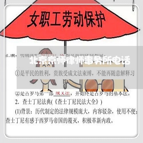 北京京师律师事务所电话/2023031430726