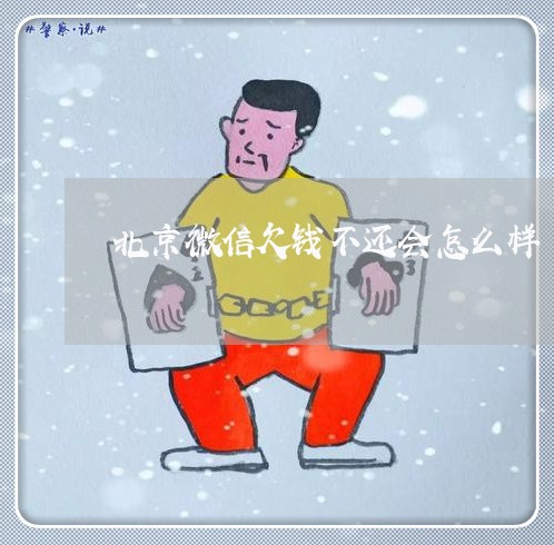 北京微信欠钱不还会怎么样/2023120984614