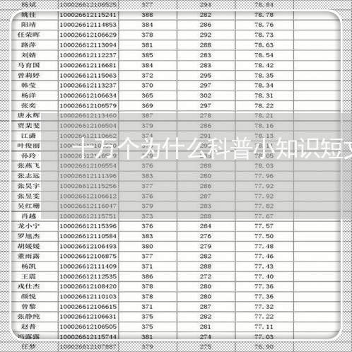 十万个为什么科普小知识短文/2023032559383