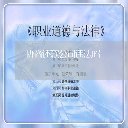 协商还款公司违法吗/2023092409473