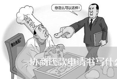 协商还款申请书写什么原因/2023100606036